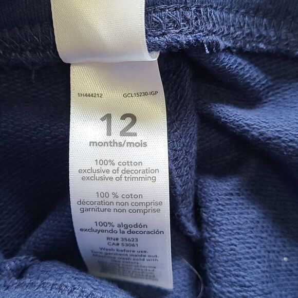 Navy Carter's Baby Girl Shorts 12 Months - Picture 6 of 9